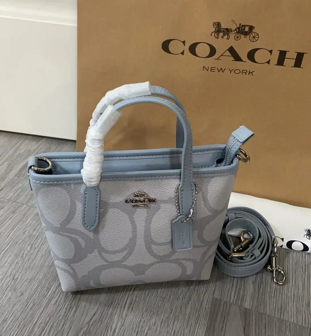 Coach Blue Tote Bag